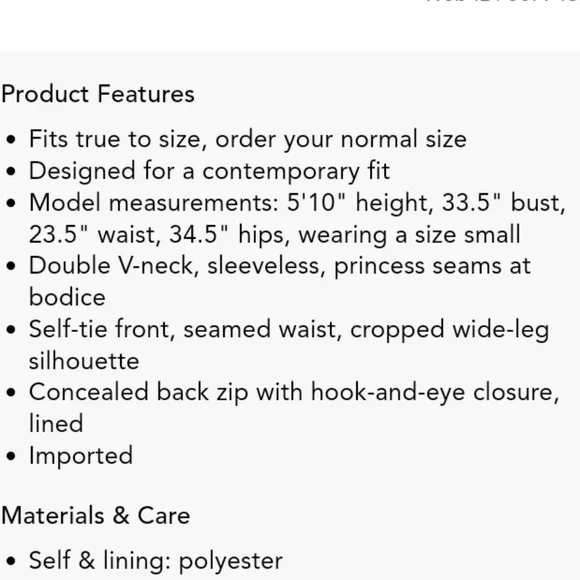 Amanda Uprichard Charter Tie Front Jumpsuit - Picture 3 of 12